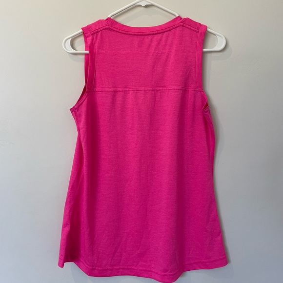 PINK ATHLETIC WORKOUT TANK WITH  BACK CUTOUT SIZE S - Picture 4 of 7